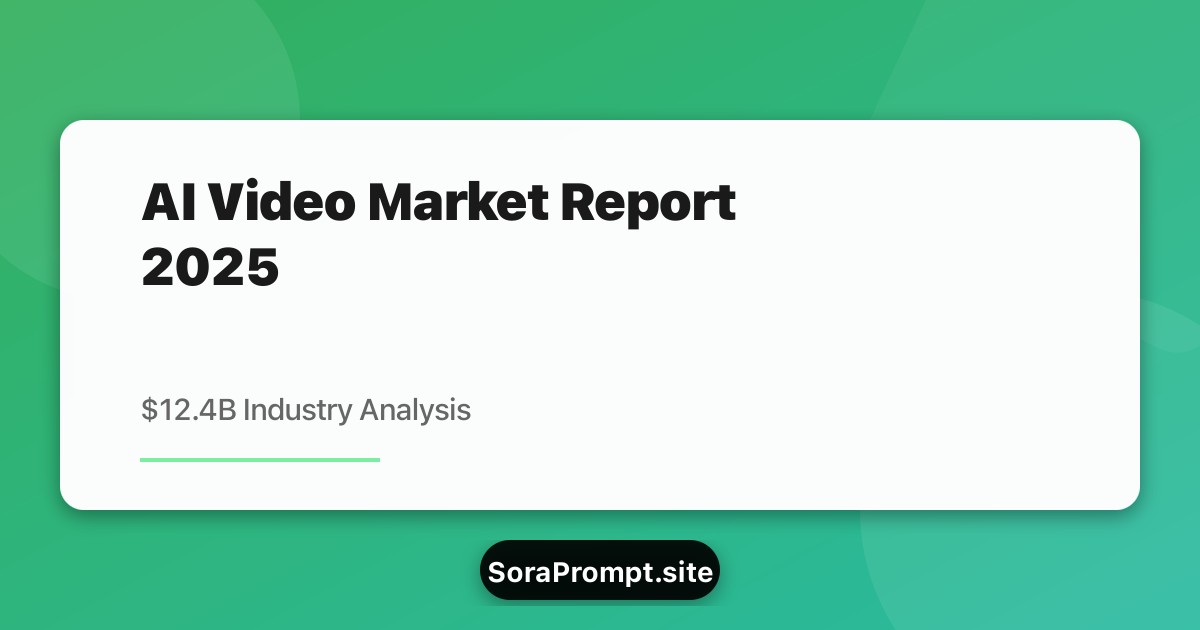 2025 AI Video Generation Market Report: $12.4B Industry Transformation Analysis 2025 AI Video Generation Market Report: $12.4B Industry Transformation Analysis